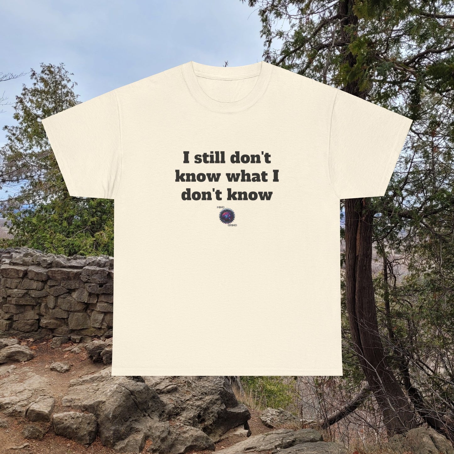 I still don't know what I don't know - Unisex Heavy Cotton Tee - Small Logo
