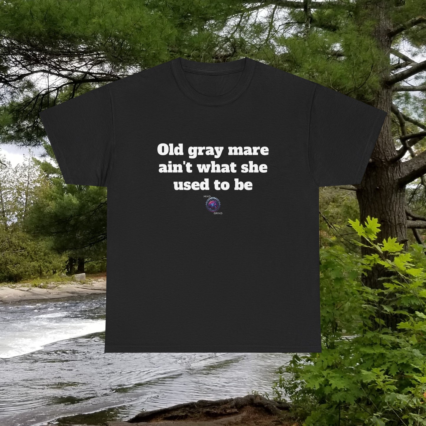 Old gray mare ain't what she used to be - Unisex Heavy Cotton Tee - Small Logo