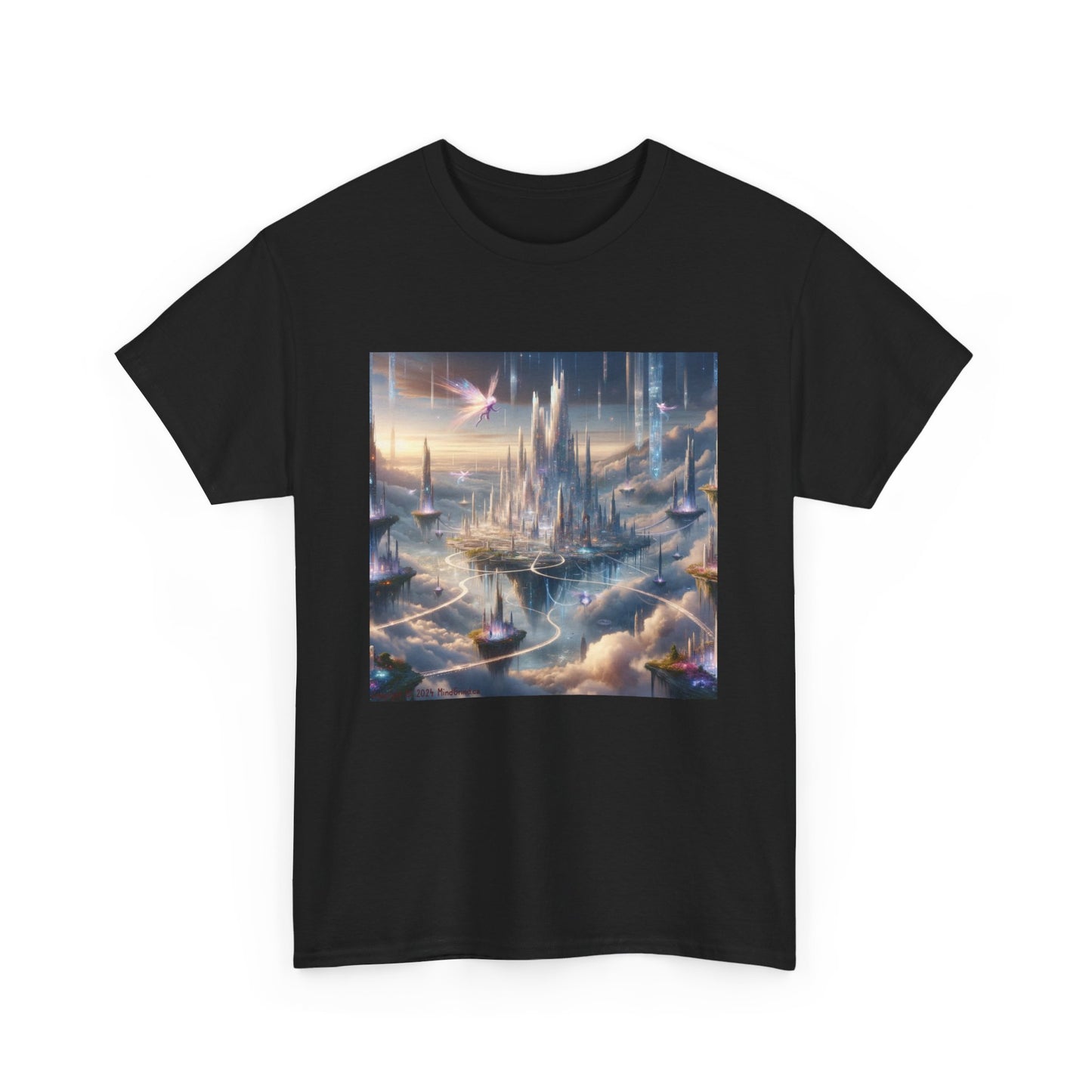 Fantasy Sky City - Unisex Heavy Cotton Tee
