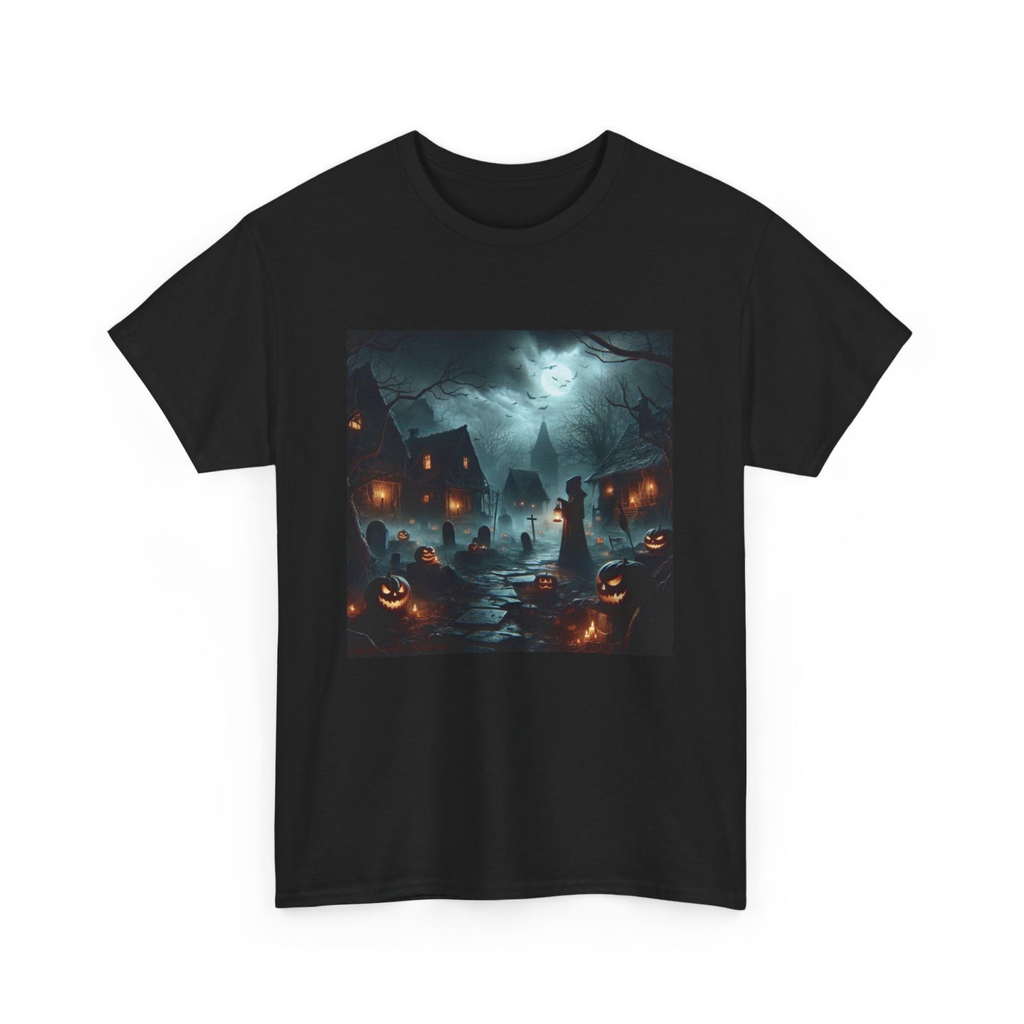 Horror Pumpkin Town - Unisex Heavy Cotton Tee