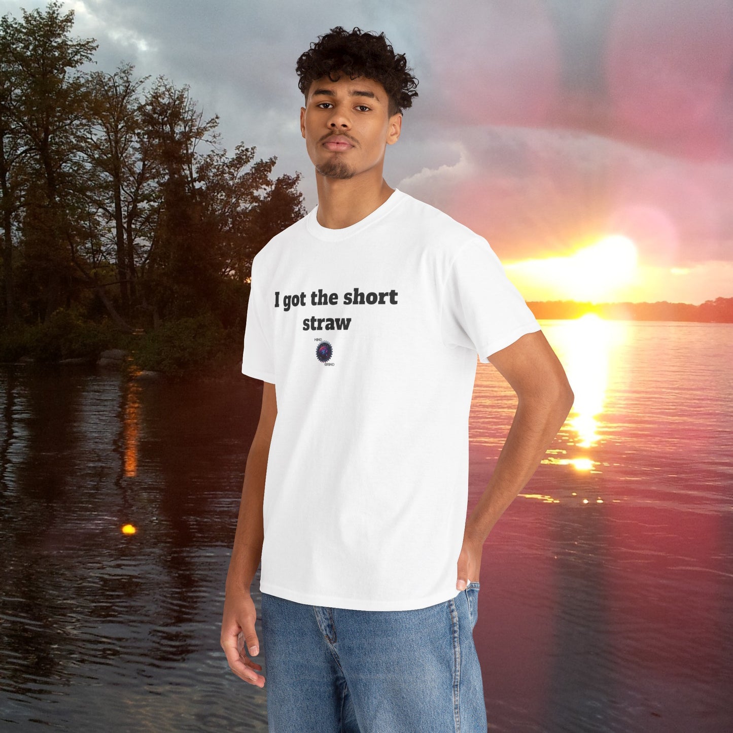 I got the short straw - Unisex Heavy Cotton Tee - Small Logo