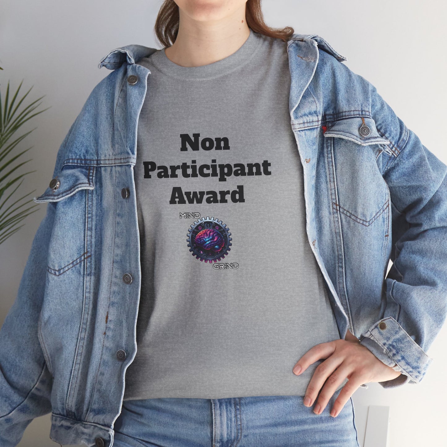 Non Participant Award - Unisex Heavy Cotton Tee - Large Logo