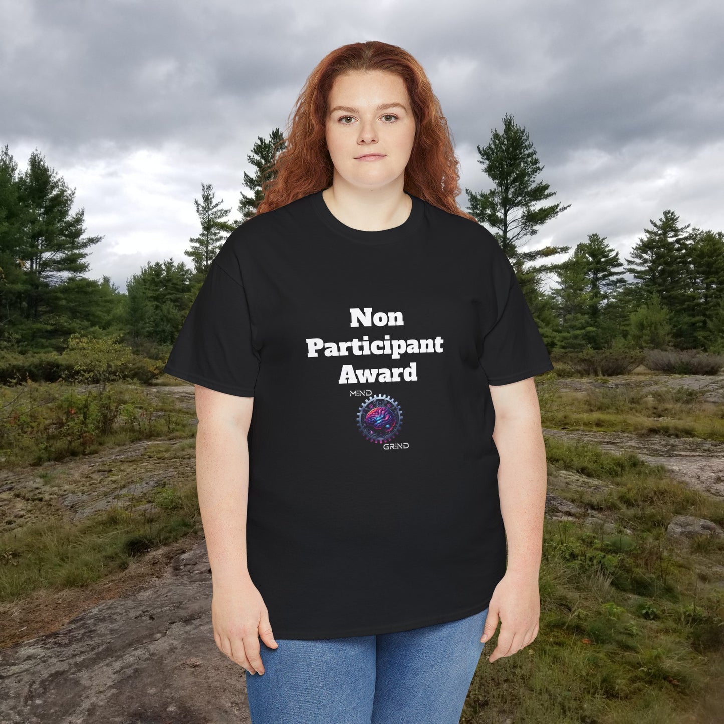 Non Participant Award - Unisex Heavy Cotton Tee - Large Logo