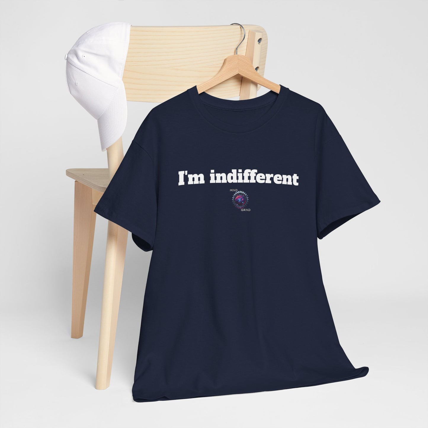 I'm indifferent - Unisex Heavy Cotton Tee - Small Logo