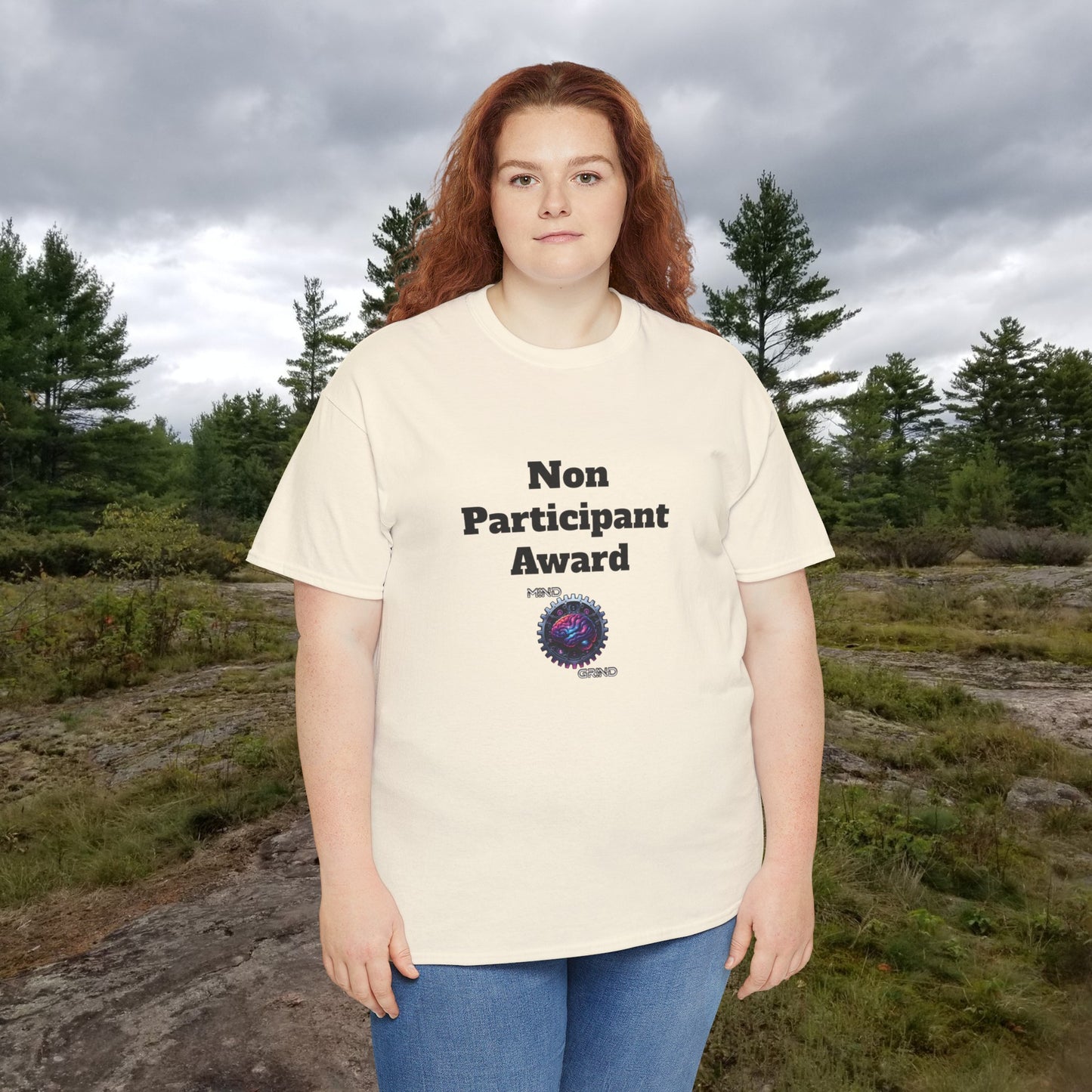 Non Participant Award - Unisex Heavy Cotton Tee - Large Logo