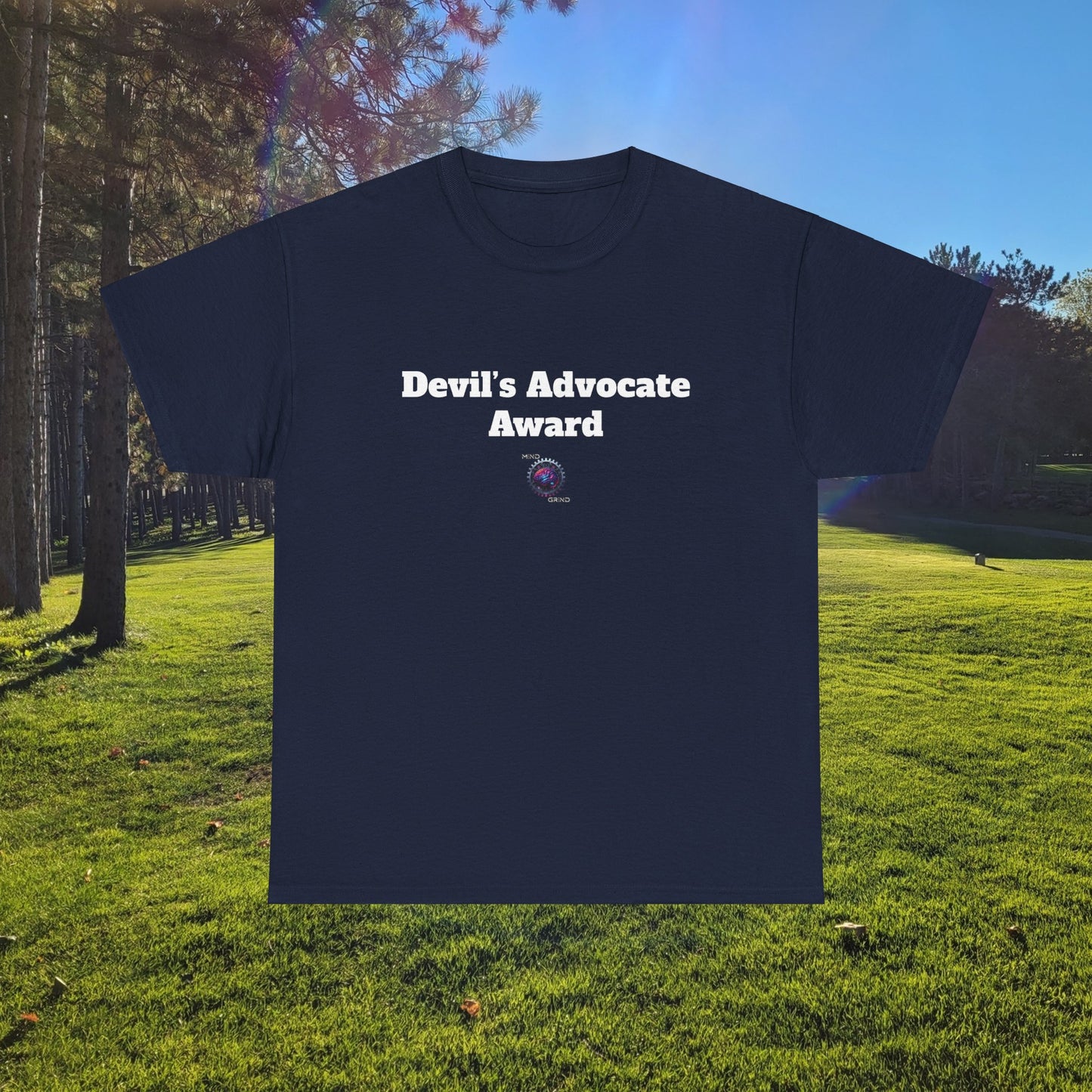 Devil's Advocate Award - Unisex Heavy Cotton Tee - Small Logo