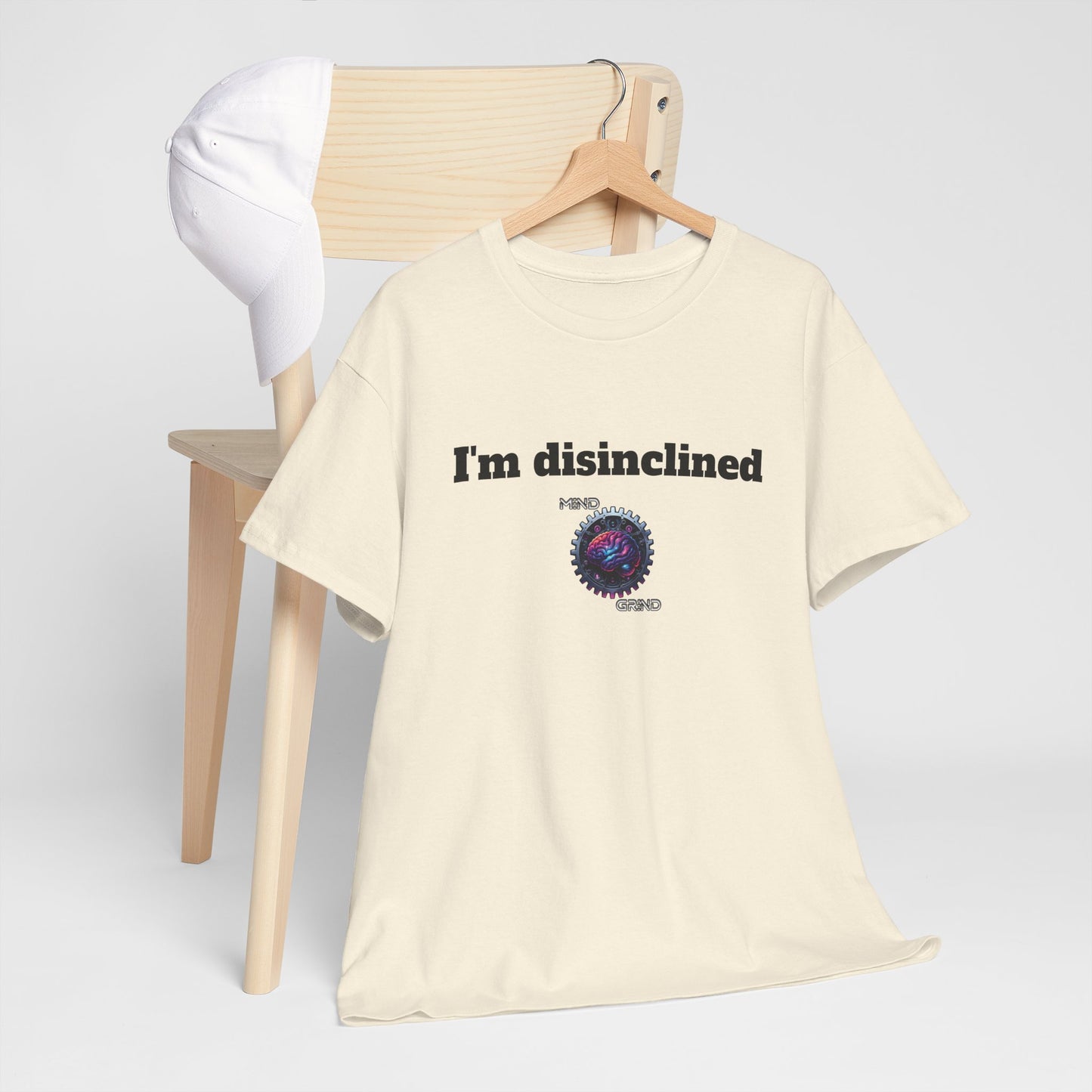 I'm disinclined - Unisex Heavy Cotton Tee - Large Logo