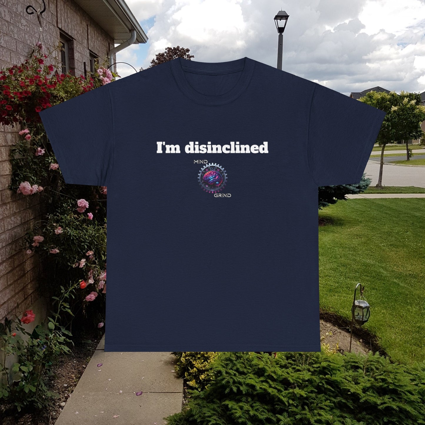 I'm disinclined - Unisex Heavy Cotton Tee - Large Logo