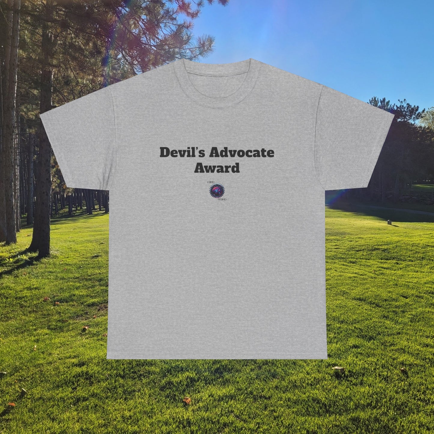 Devil's Advocate Award - Unisex Heavy Cotton Tee - Small Logo