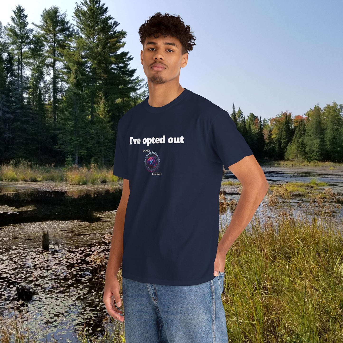 I've opted out - Unisex Heavy Cotton Tee - Large Logo