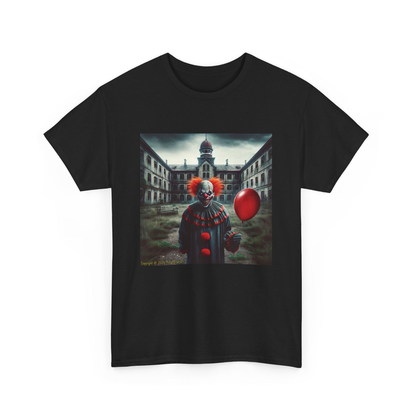 Horror Clown In Asylum - Unisex Heavy Cotton Tee