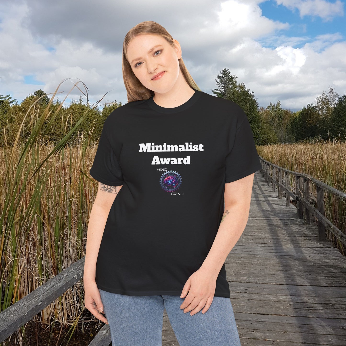 Minimalist Award - Unisex Heavy Cotton Tee - Large Logo