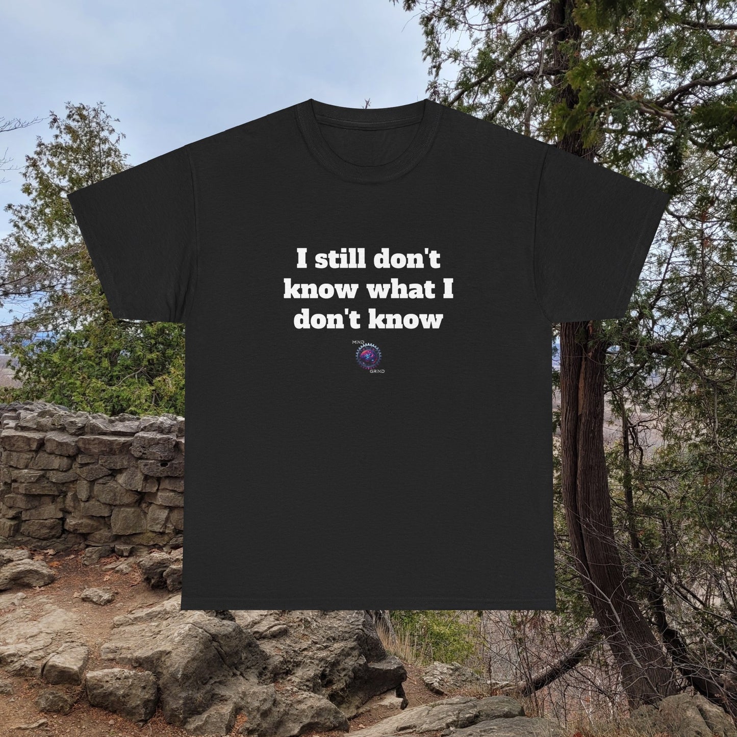I still don't know what I don't know - Unisex Heavy Cotton Tee - Small Logo