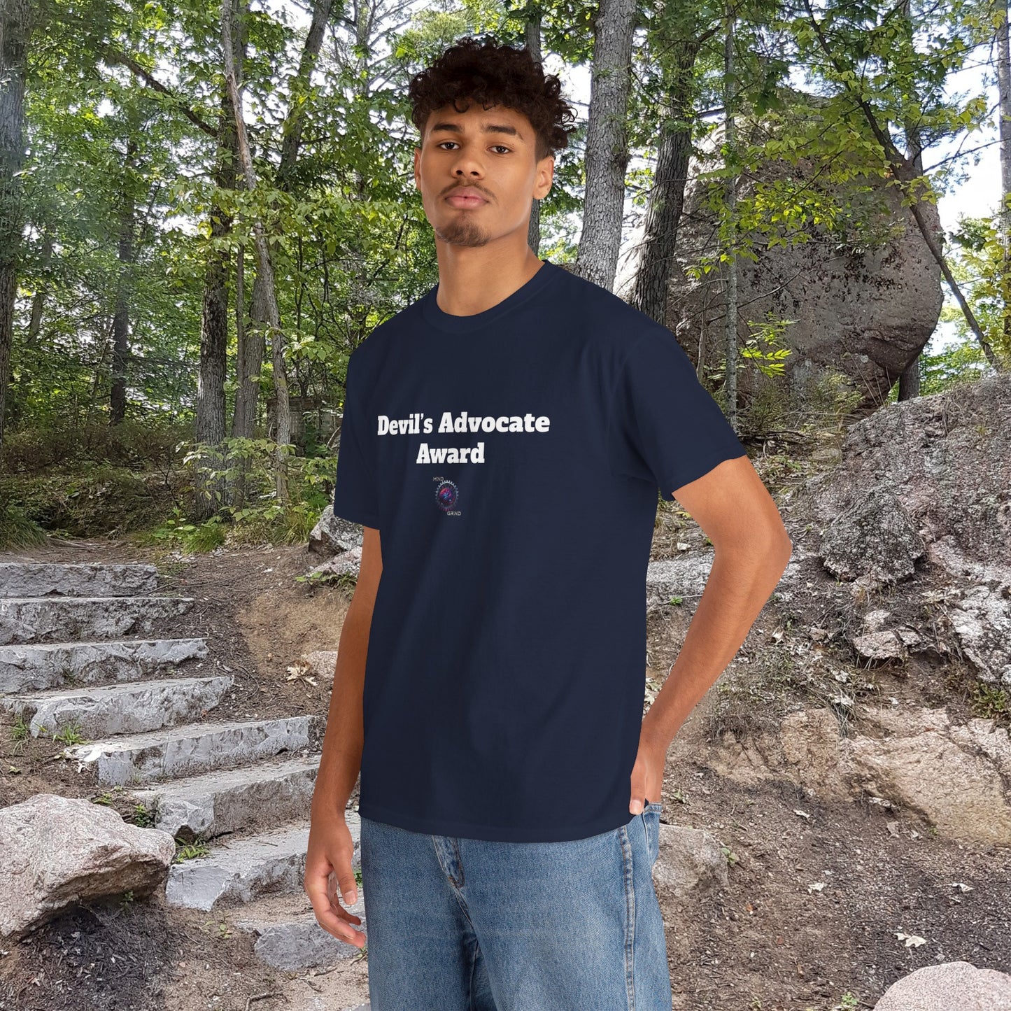Devil's Advocate Award - Unisex Heavy Cotton Tee - Small Logo