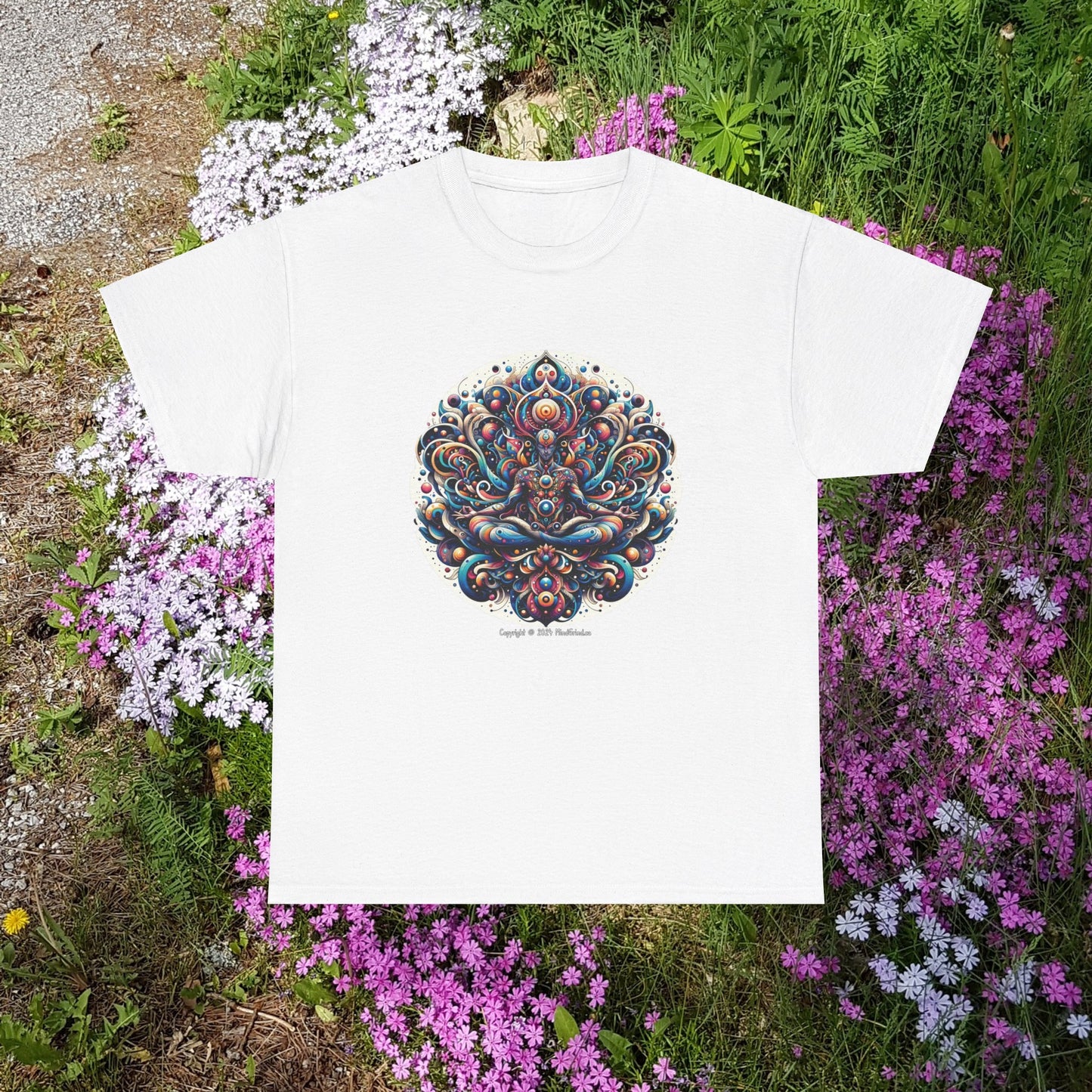Fantasy Space Lotus - Unisex Heavy Cotton Tee