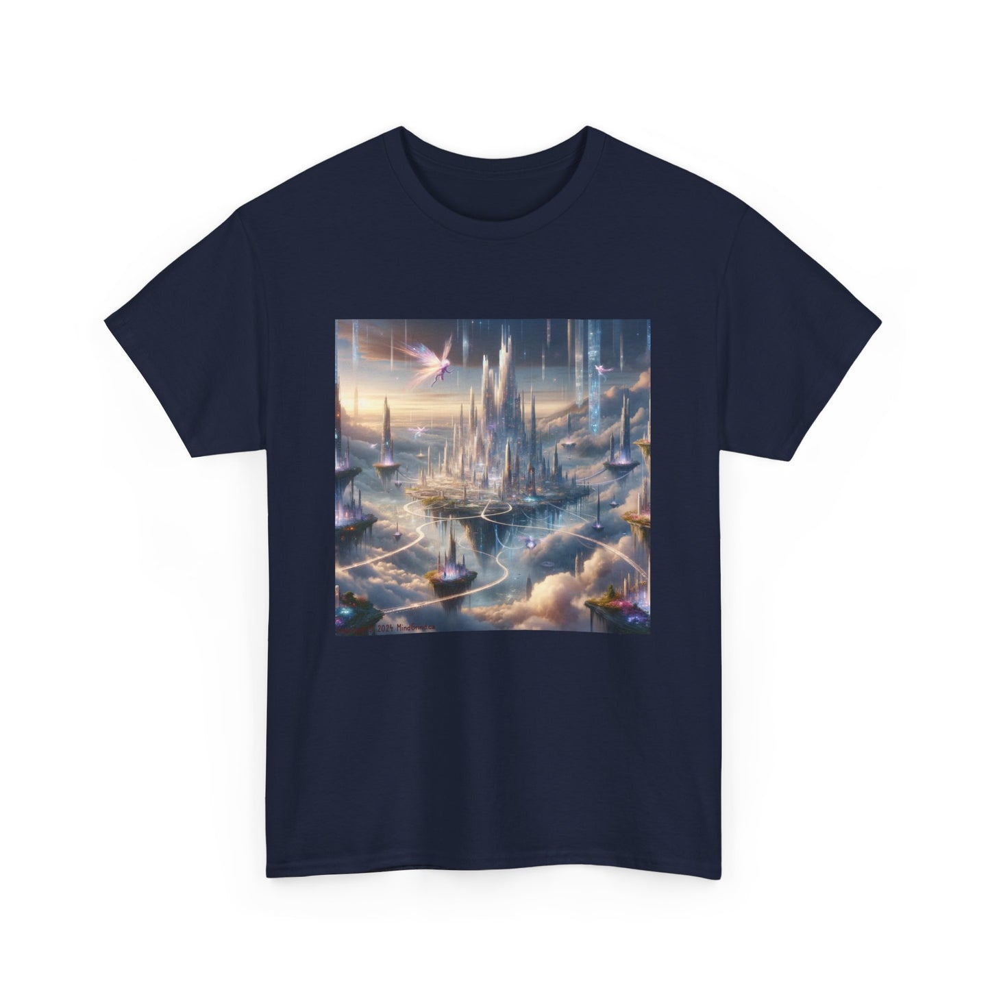 Fantasy Sky City - Unisex Heavy Cotton Tee