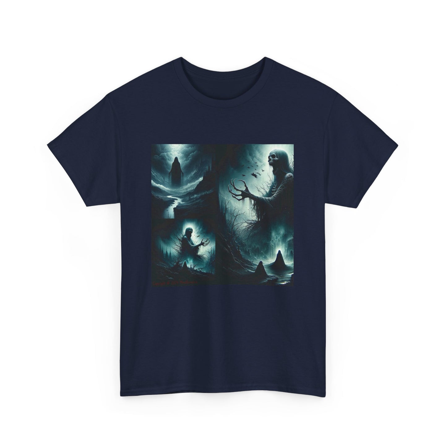 Horror 3 Skeletons - Unisex Heavy Cotton Tee