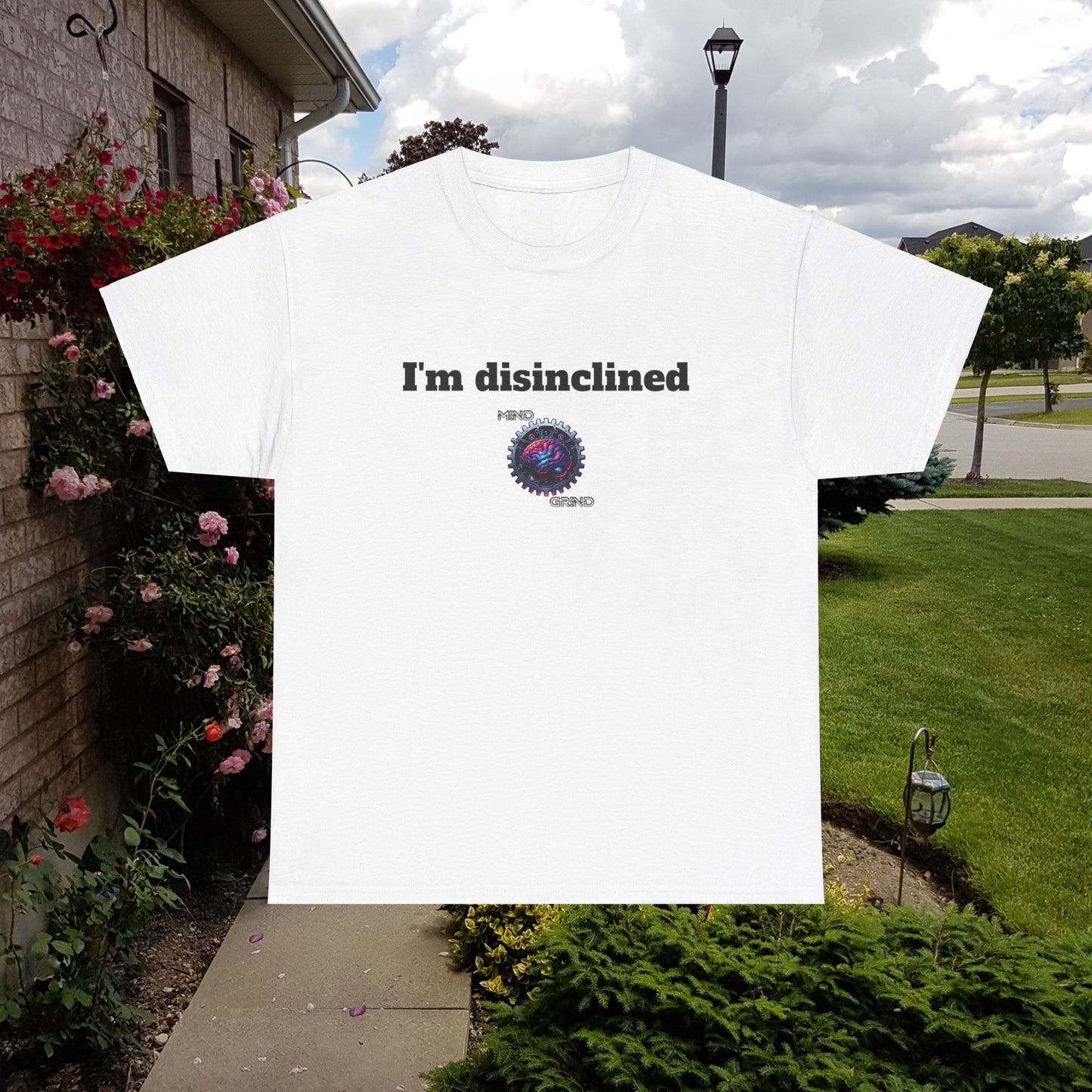 I'm disinclined - Unisex Heavy Cotton Tee - Large Logo