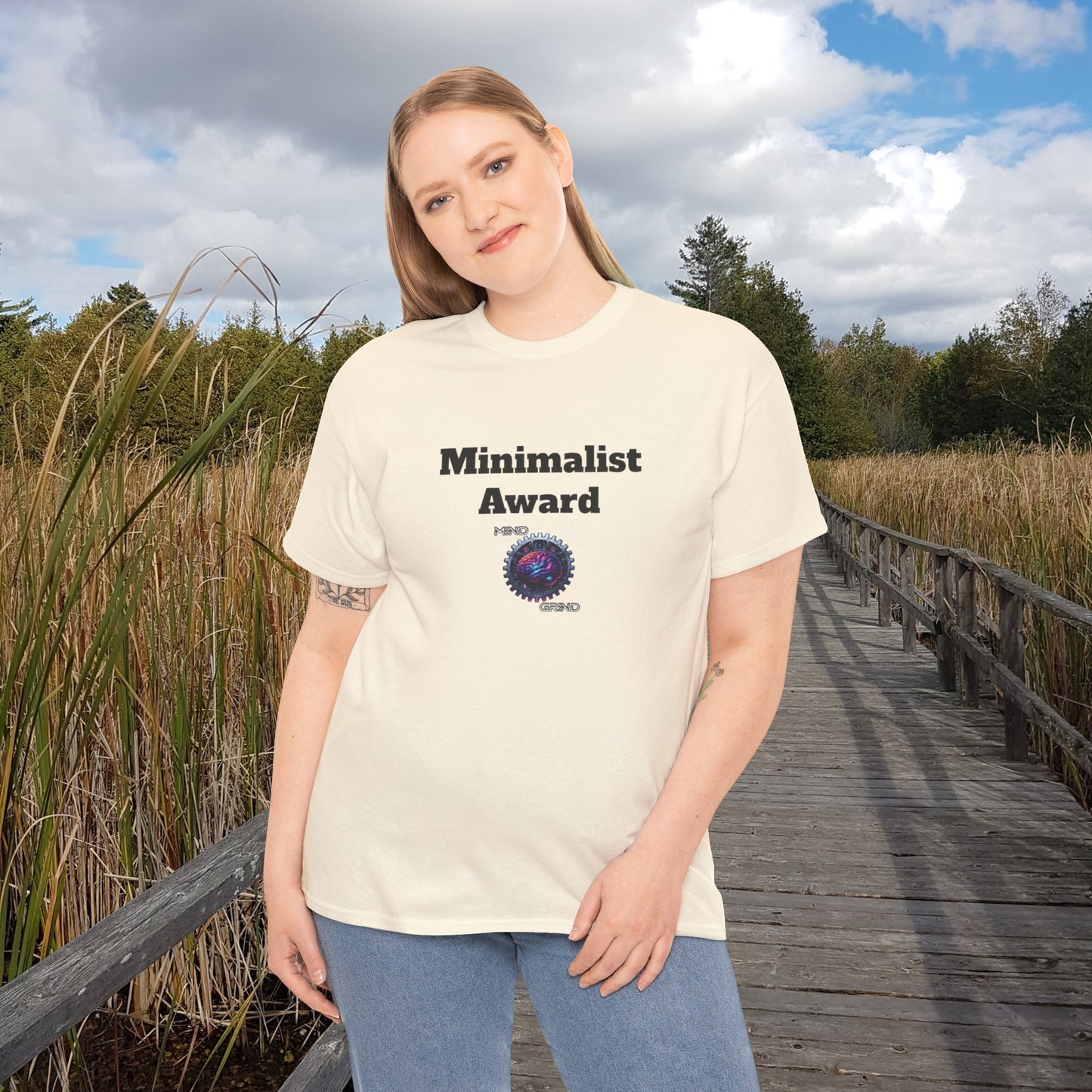 Minimalist Award - Unisex Heavy Cotton Tee - Large Logo