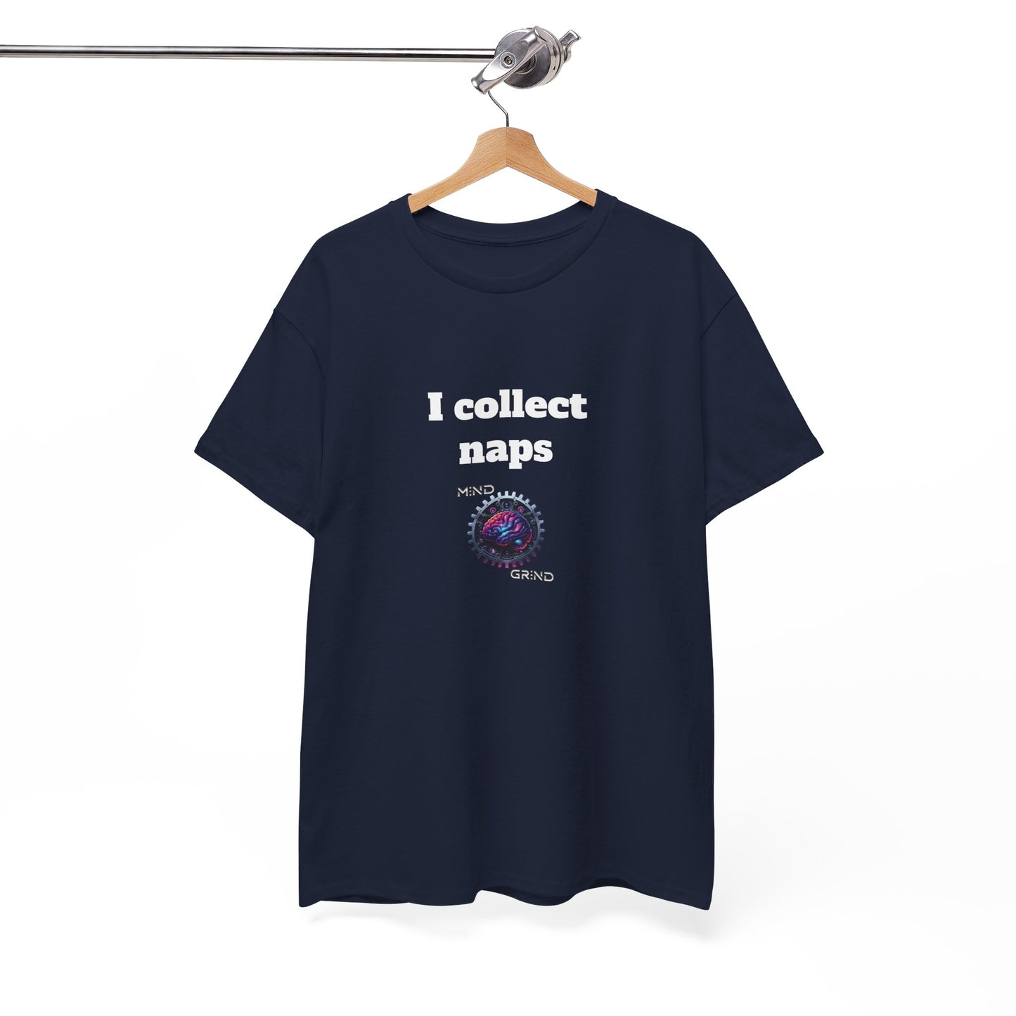 I collect naps - Unisex Heavy Cotton Tee - Large Logo