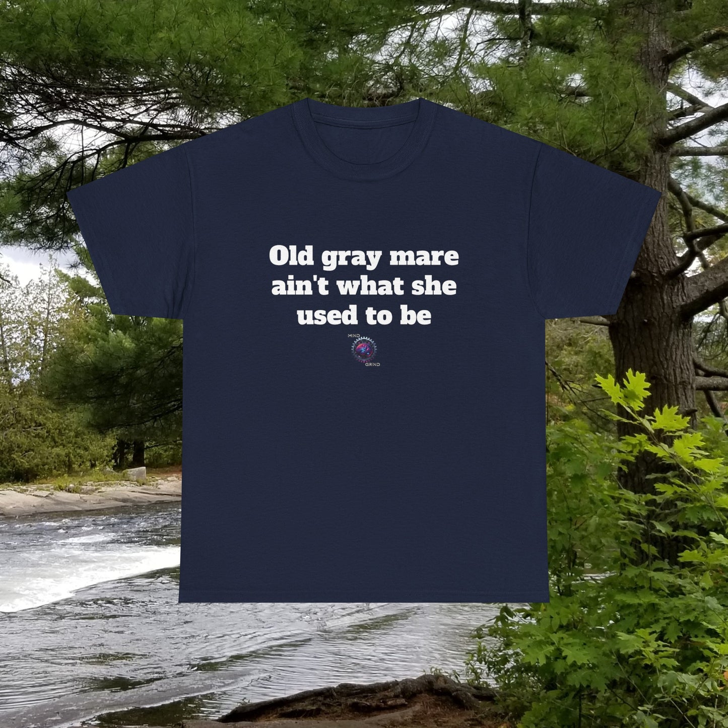 Old gray mare ain't what she used to be - Unisex Heavy Cotton Tee - Small Logo