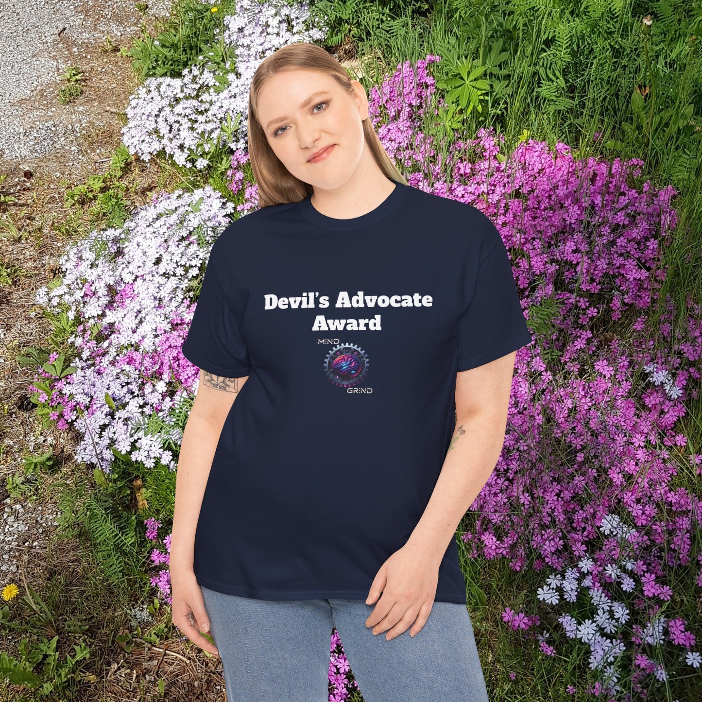 Devil's Advocate Award - Unisex Heavy Cotton Tee - Large Logo