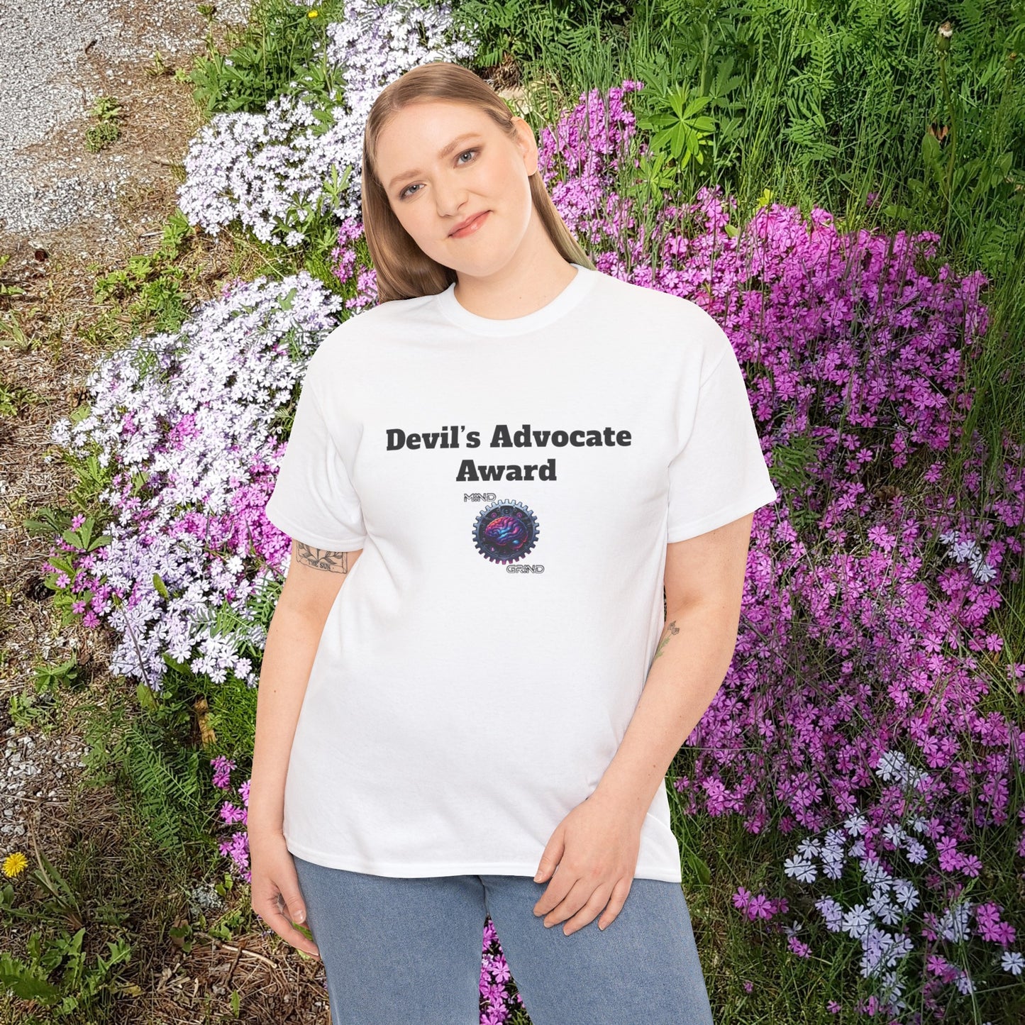 Devil's Advocate Award - Unisex Heavy Cotton Tee - Large Logo