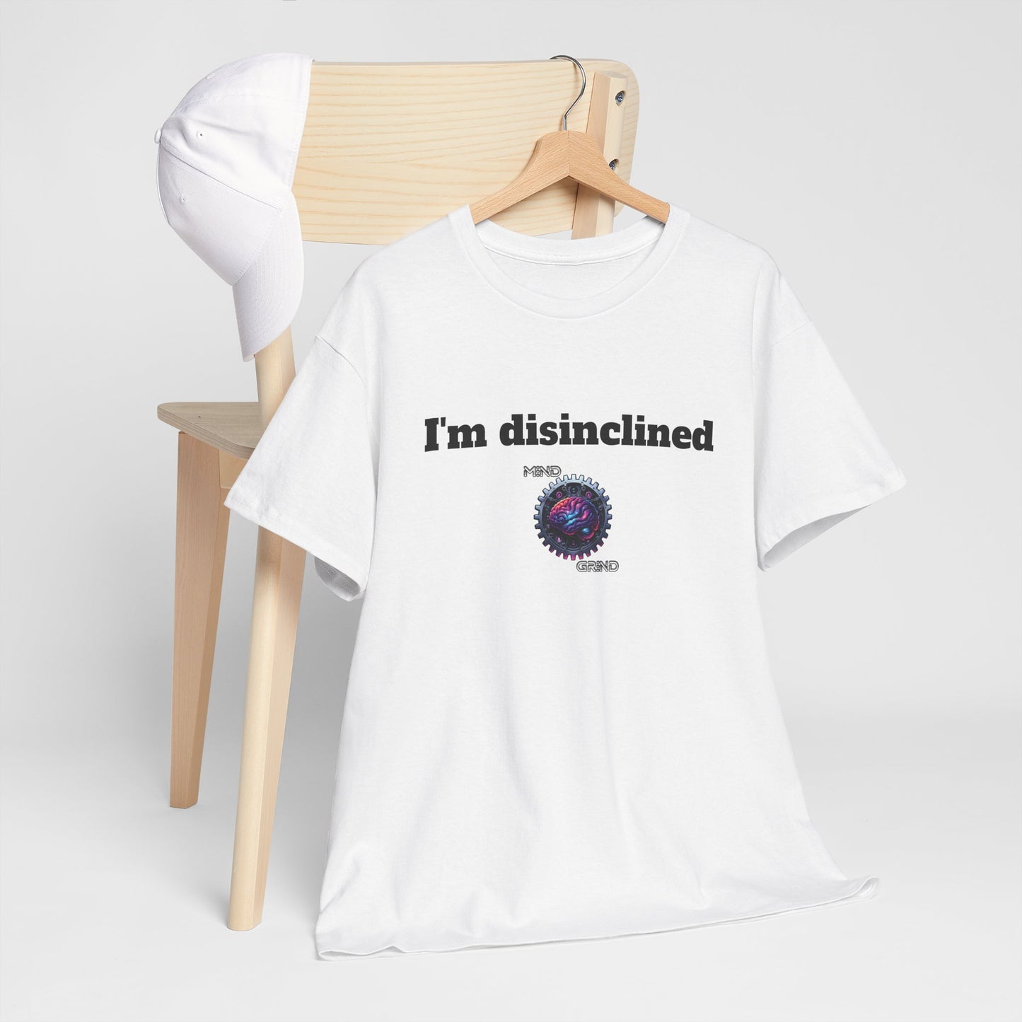 I'm disinclined - Unisex Heavy Cotton Tee - Large Logo
