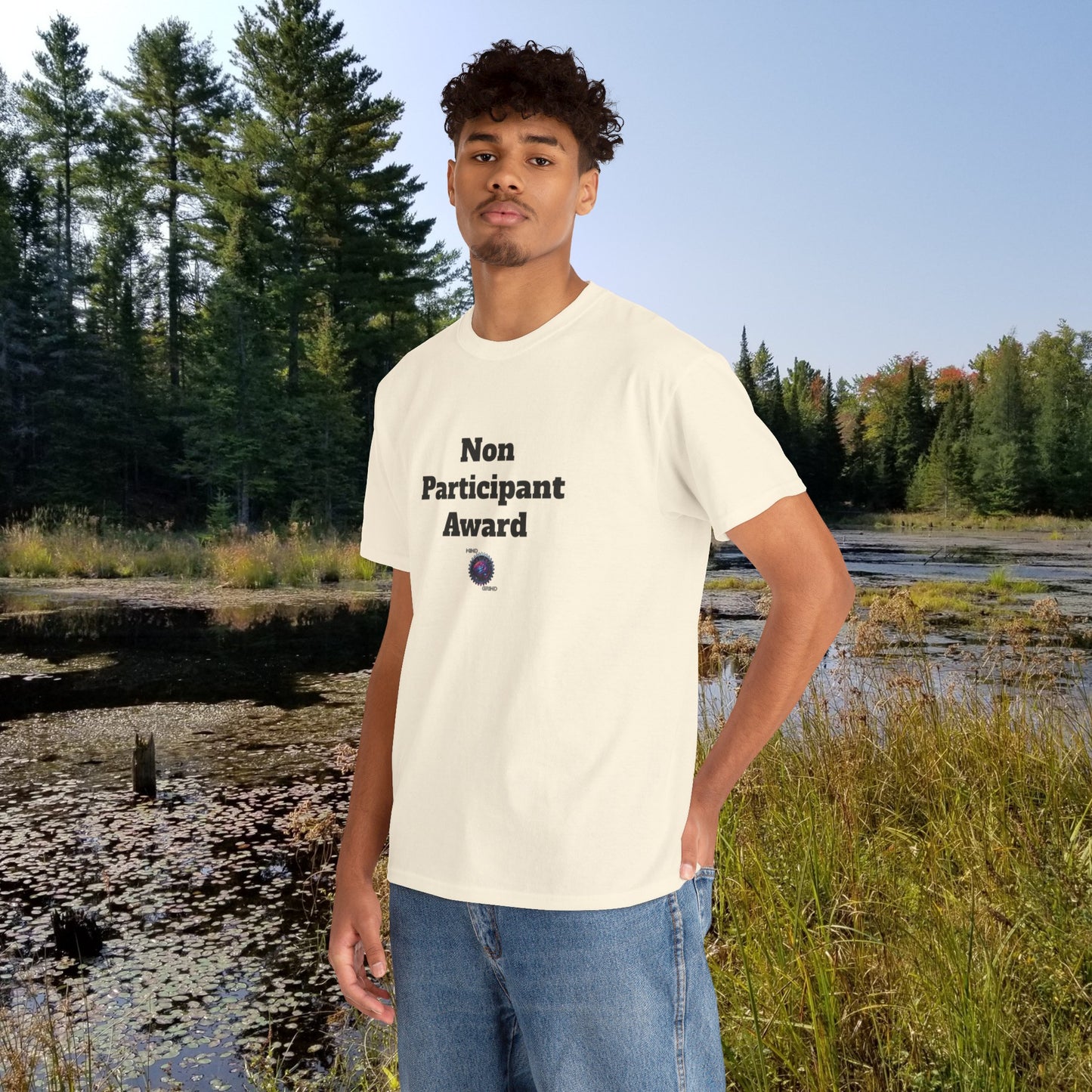 Non Participant Award - Unisex Heavy Cotton Tee - Small Logo