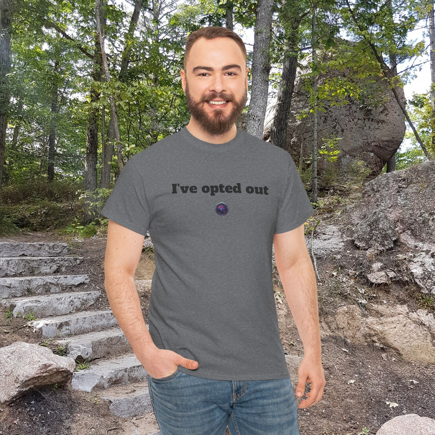 I've opted out - Unisex Heavy Cotton Tee - Small Logo