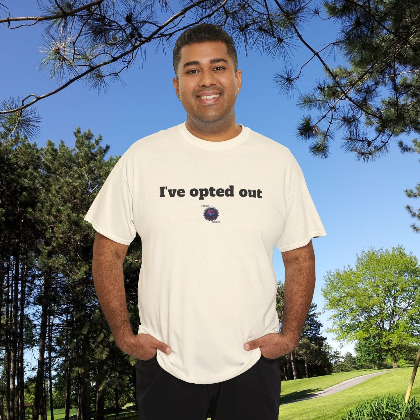 I've opted out - Unisex Heavy Cotton Tee - Small Logo