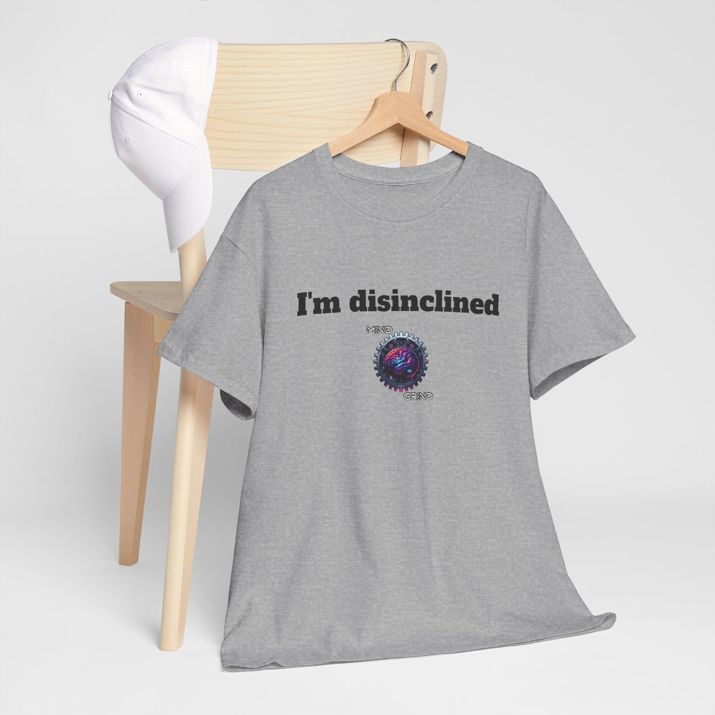 I'm disinclined - Unisex Heavy Cotton Tee - Large Logo