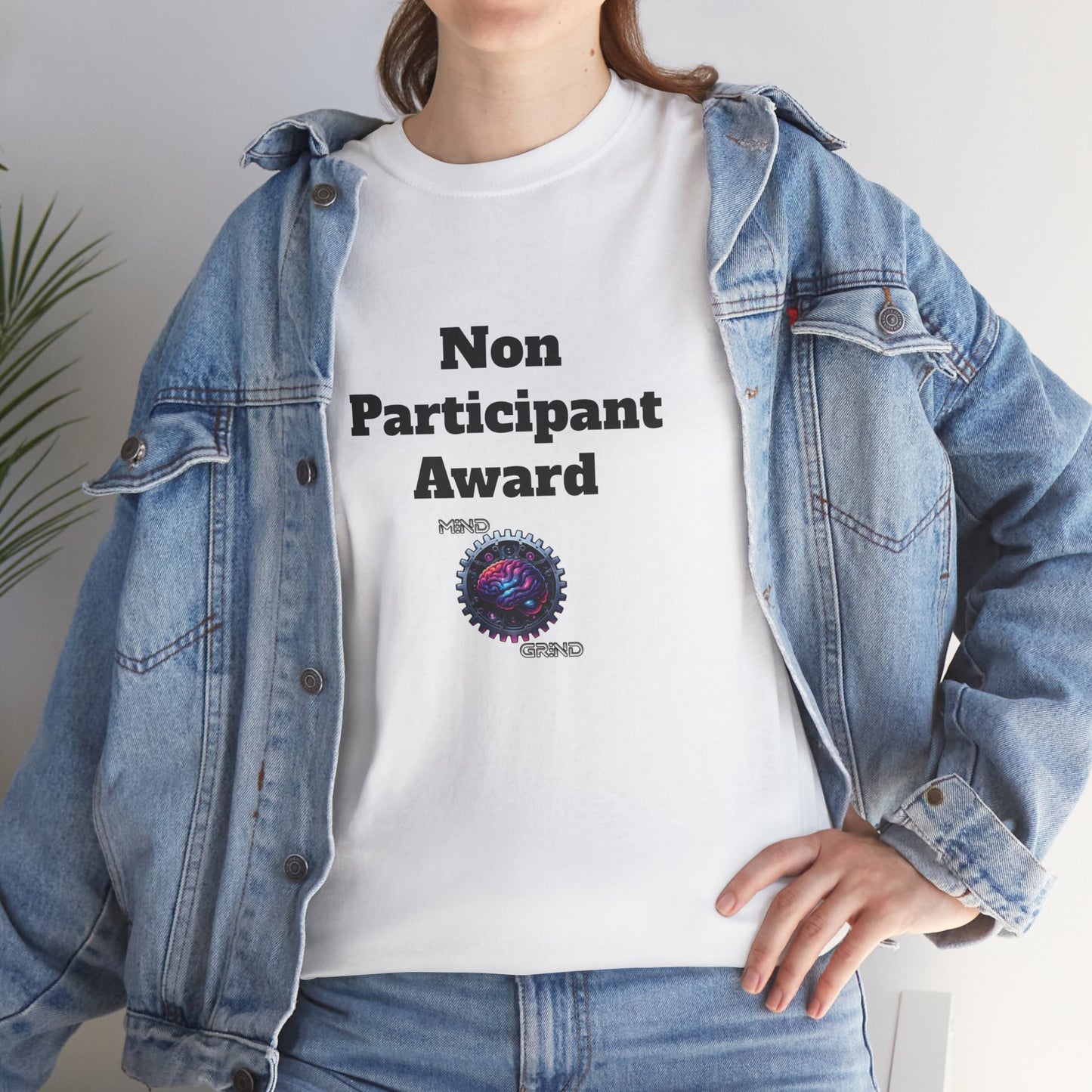 Non Participant Award - Unisex Heavy Cotton Tee - Large Logo