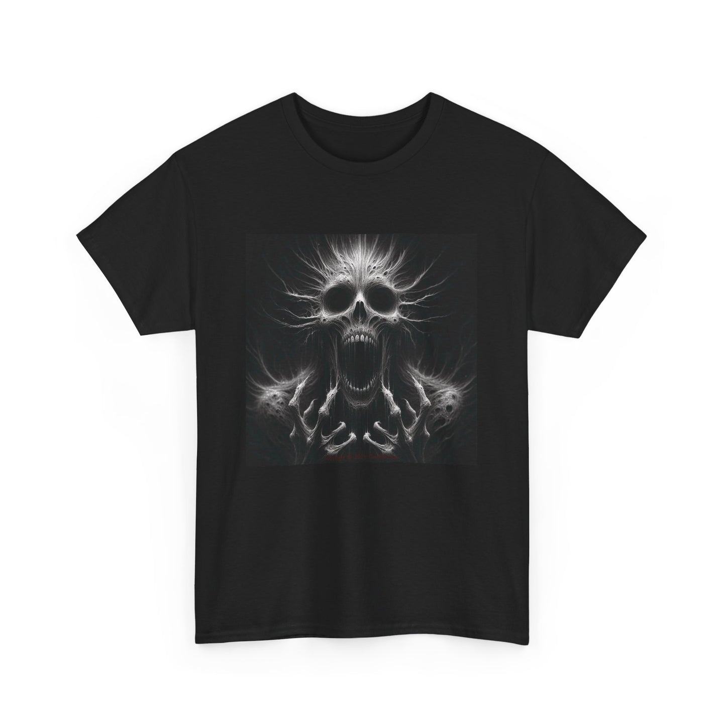 Horror Skeleton Scream - Unisex Heavy Cotton Tee