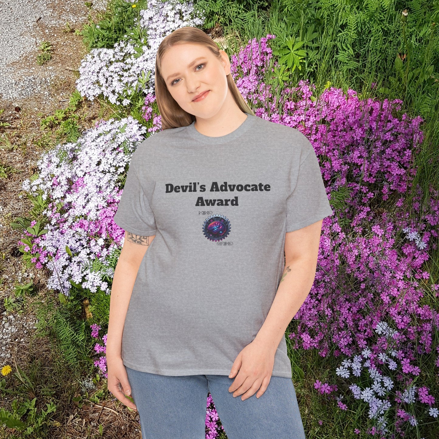 Devil's Advocate Award - Unisex Heavy Cotton Tee - Large Logo