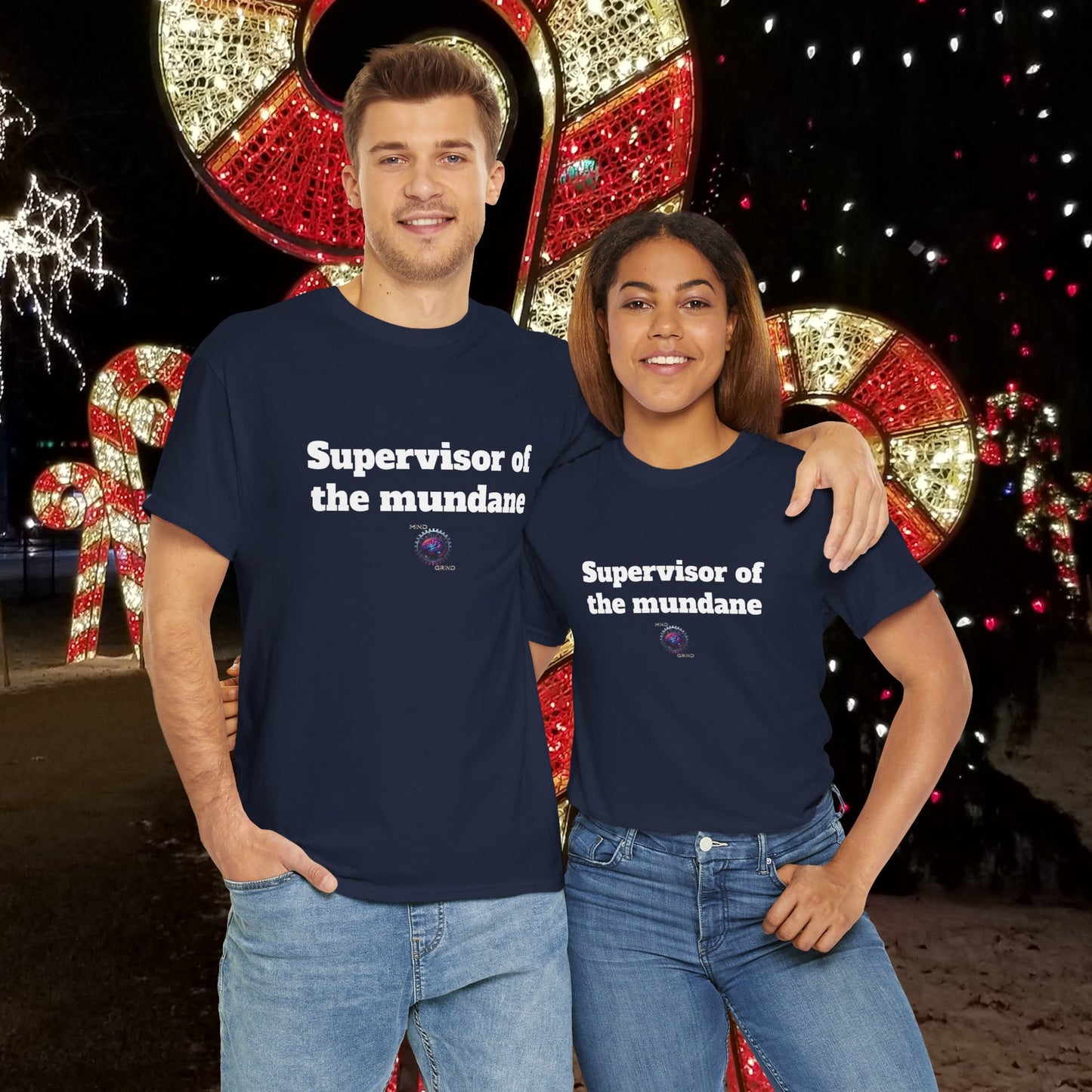 Supervisor of the mundane - Unisex Heavy Cotton Tee - Small Logo