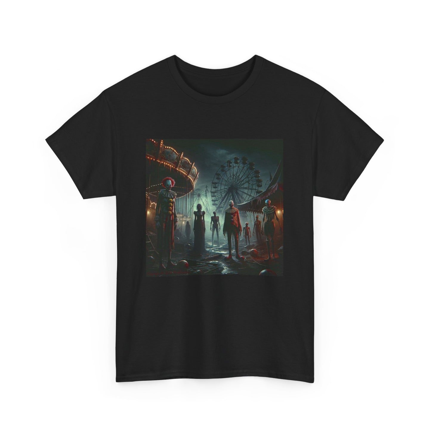 Horror Midway Clowns - Unisex Heavy Cotton Tee