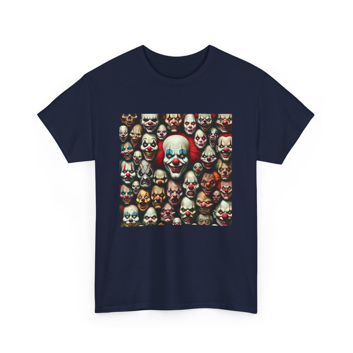 Horror Clown Collage - Unisex Heavy Cotton Tee