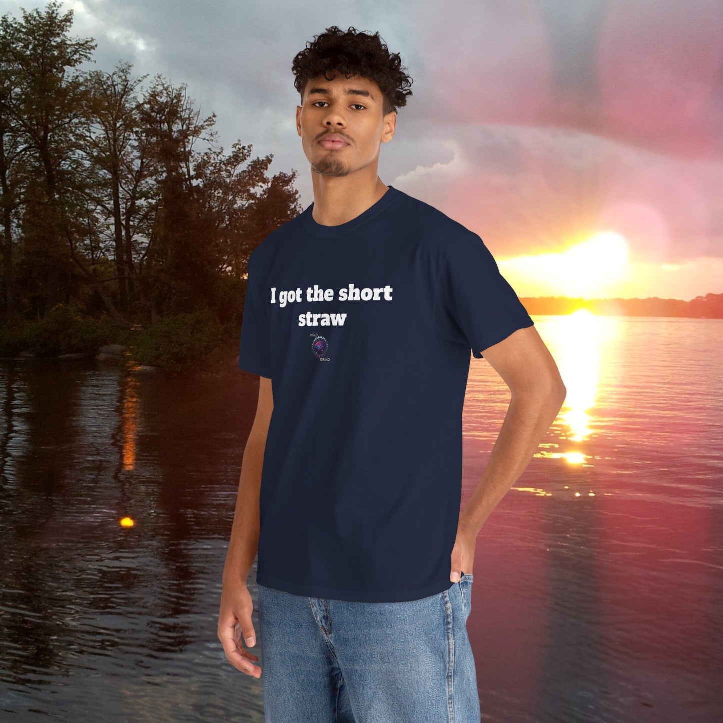 I got the short straw - Unisex Heavy Cotton Tee - Small Logo