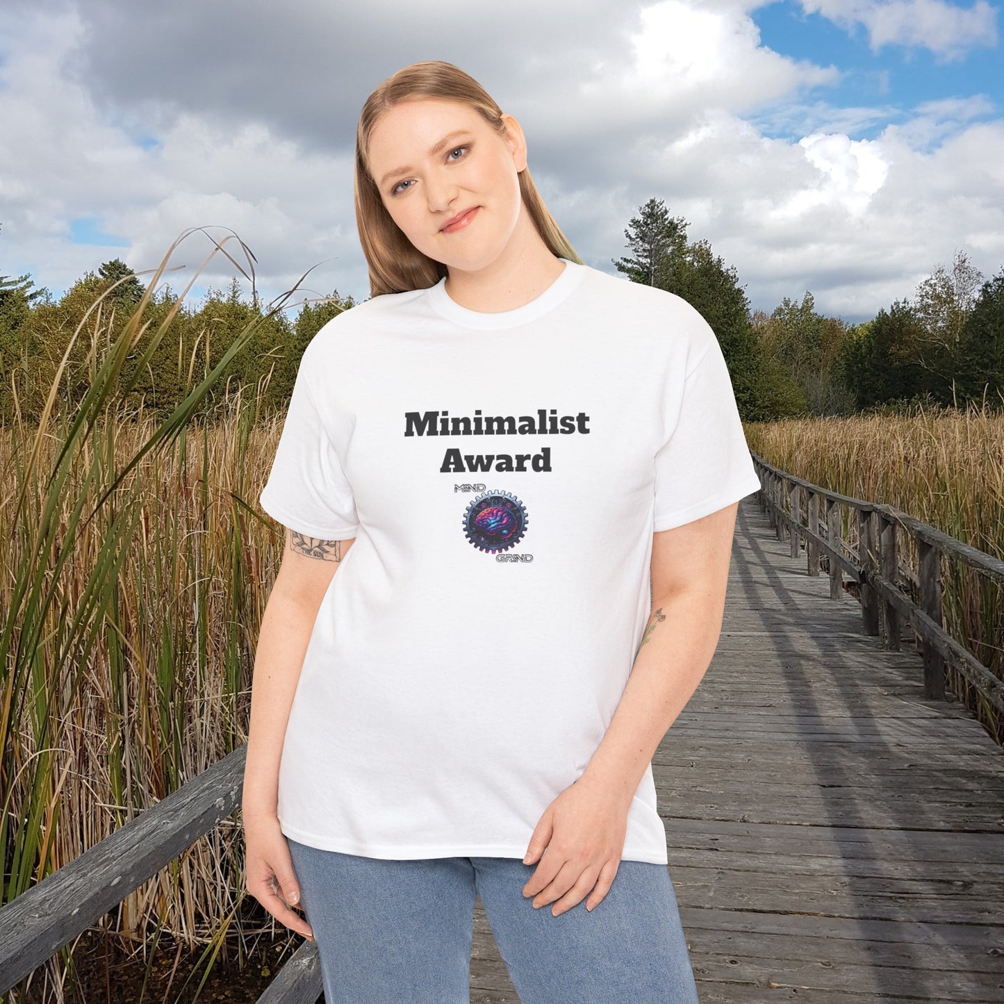 Minimalist Award - Unisex Heavy Cotton Tee - Large Logo