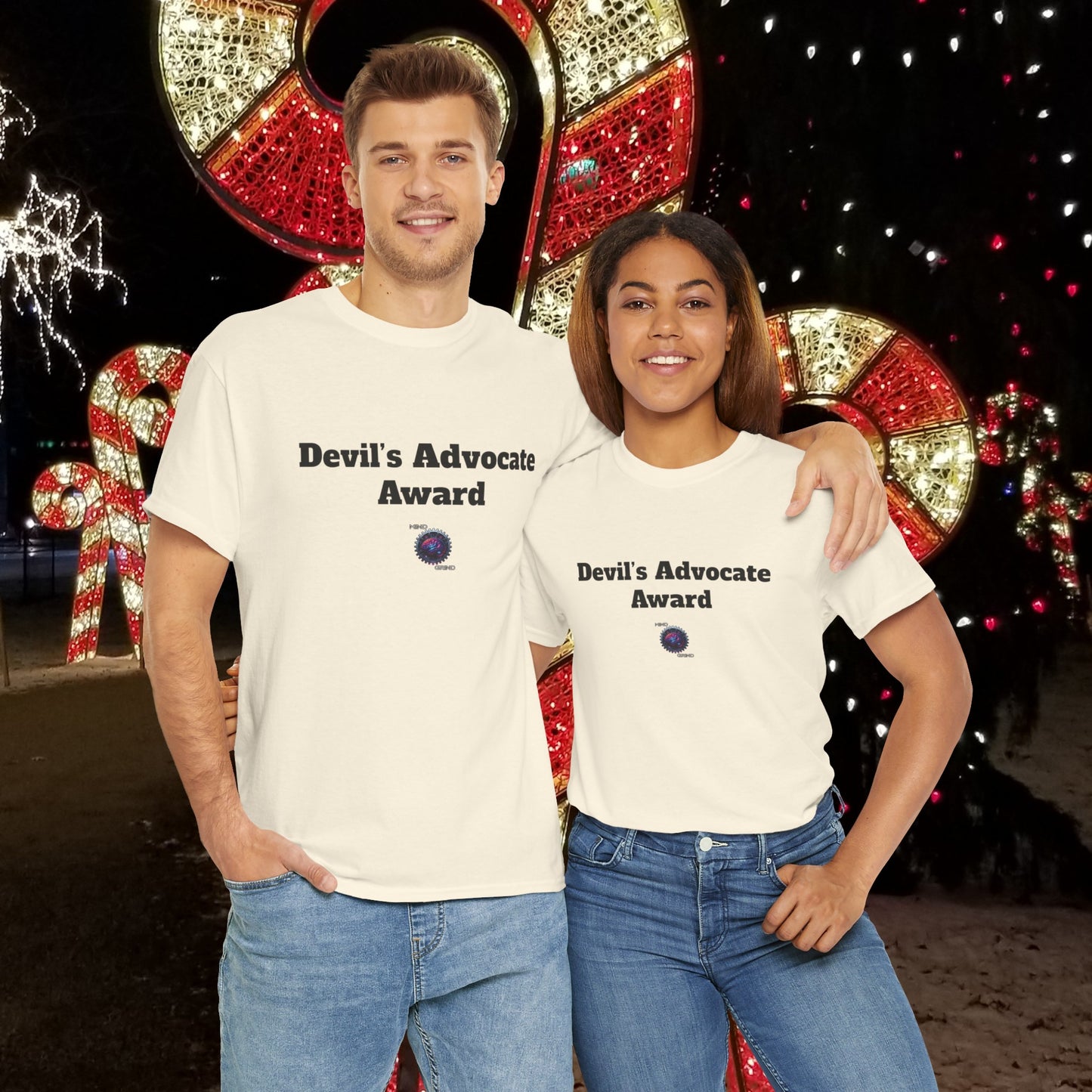 Devil's Advocate Award - Unisex Heavy Cotton Tee - Small Logo