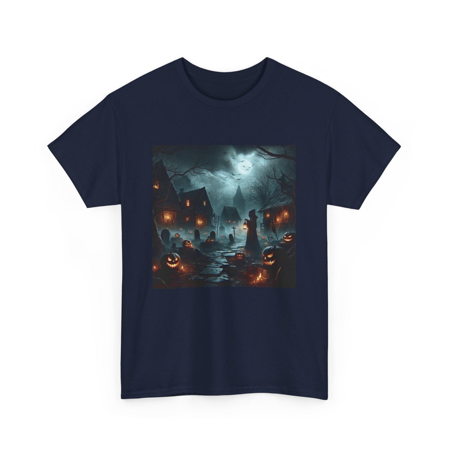 Horror Pumpkin Town - Unisex Heavy Cotton Tee