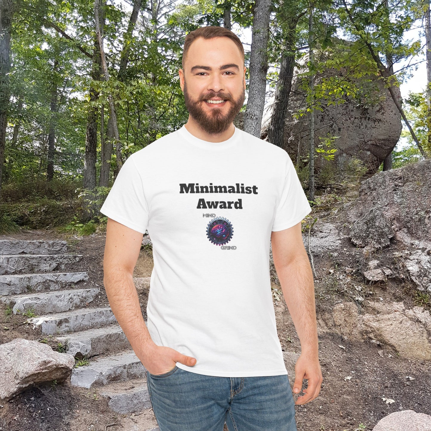 Minimalist Award - Unisex Heavy Cotton Tee - Large Logo