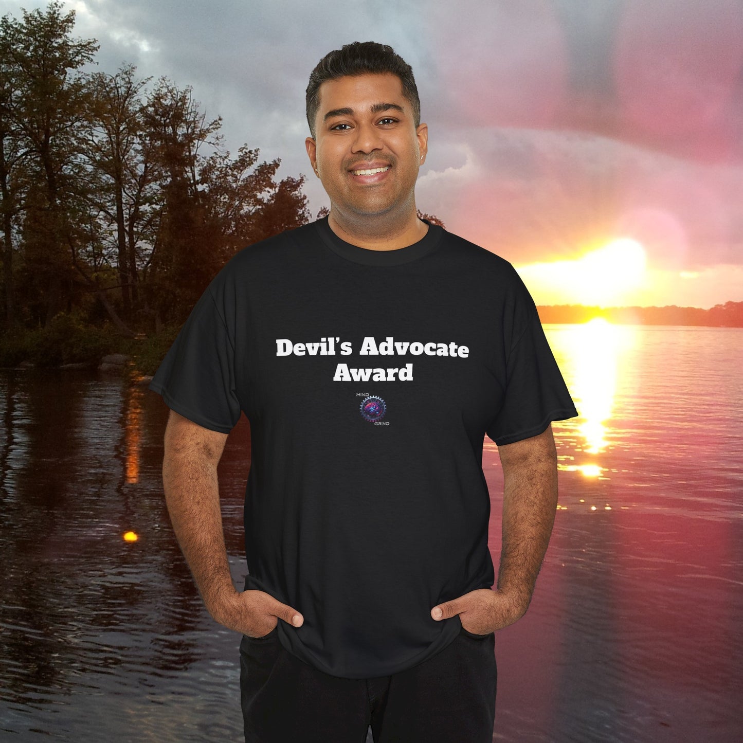 Devil's Advocate Award - Unisex Heavy Cotton Tee - Small Logo