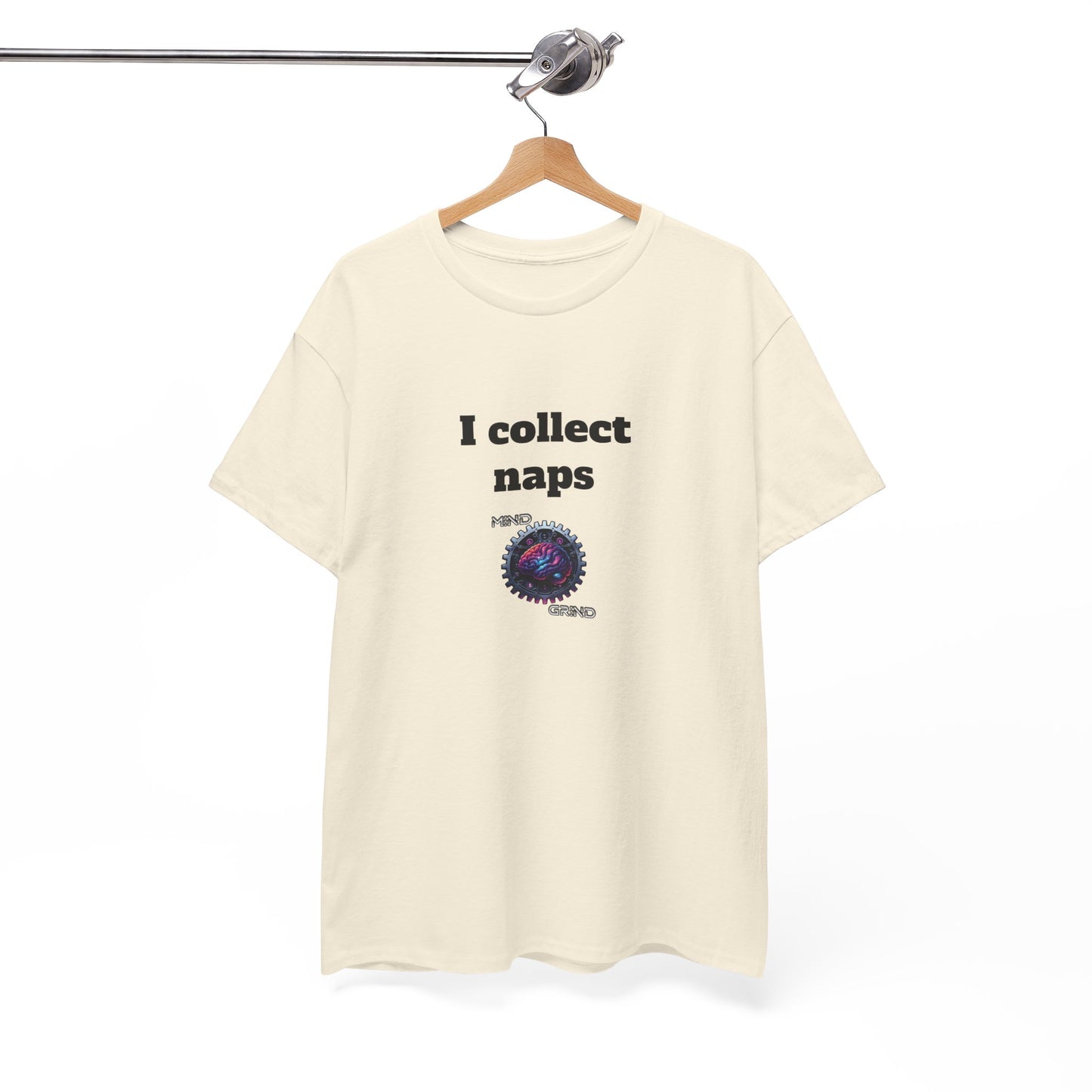 I collect naps - Unisex Heavy Cotton Tee - Large Logo