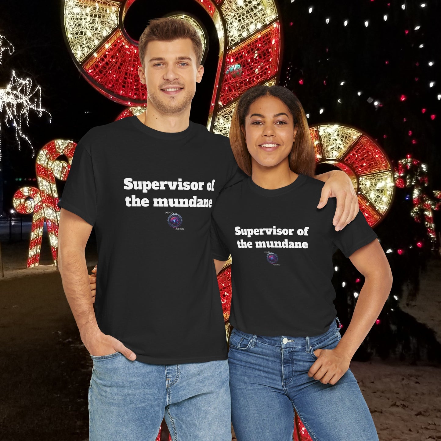 Supervisor of the mundane - Unisex Heavy Cotton Tee - Small Logo