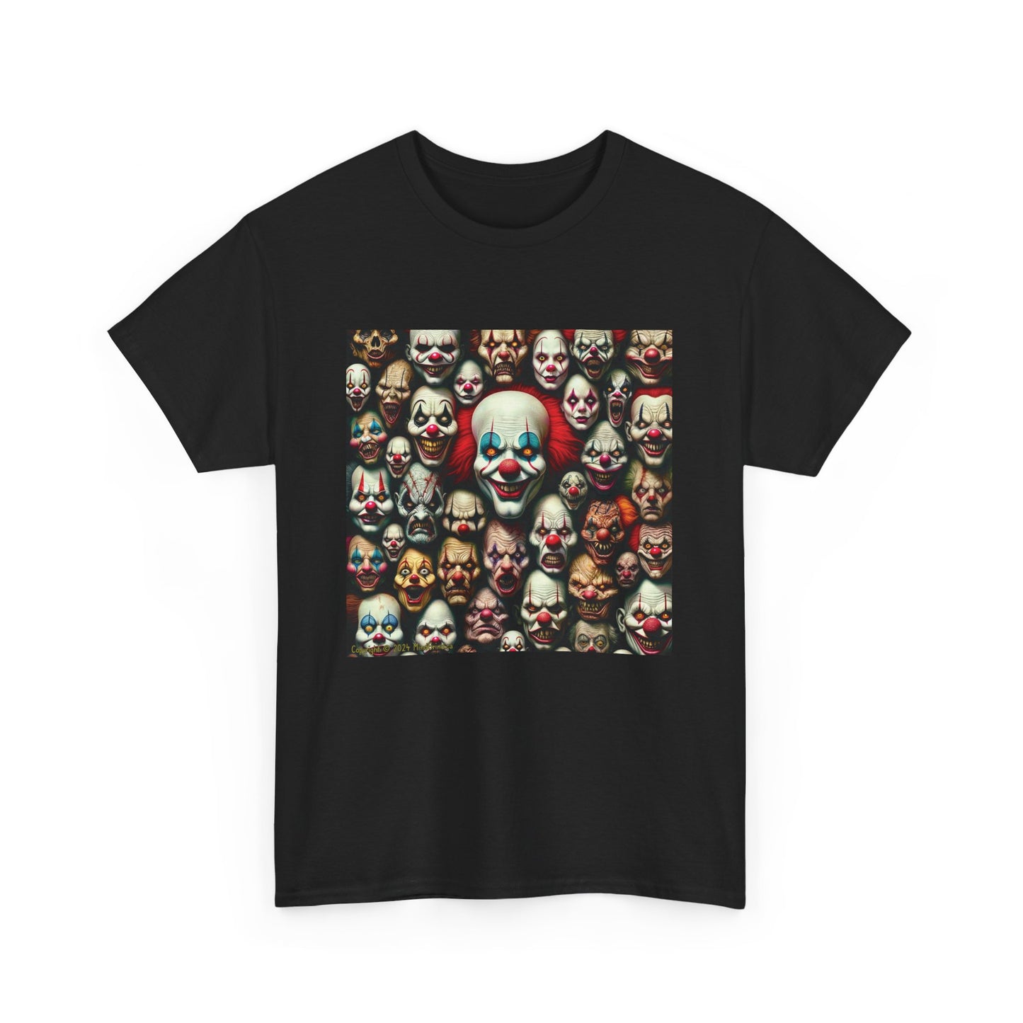 Horror Clown Collage - Unisex Heavy Cotton Tee