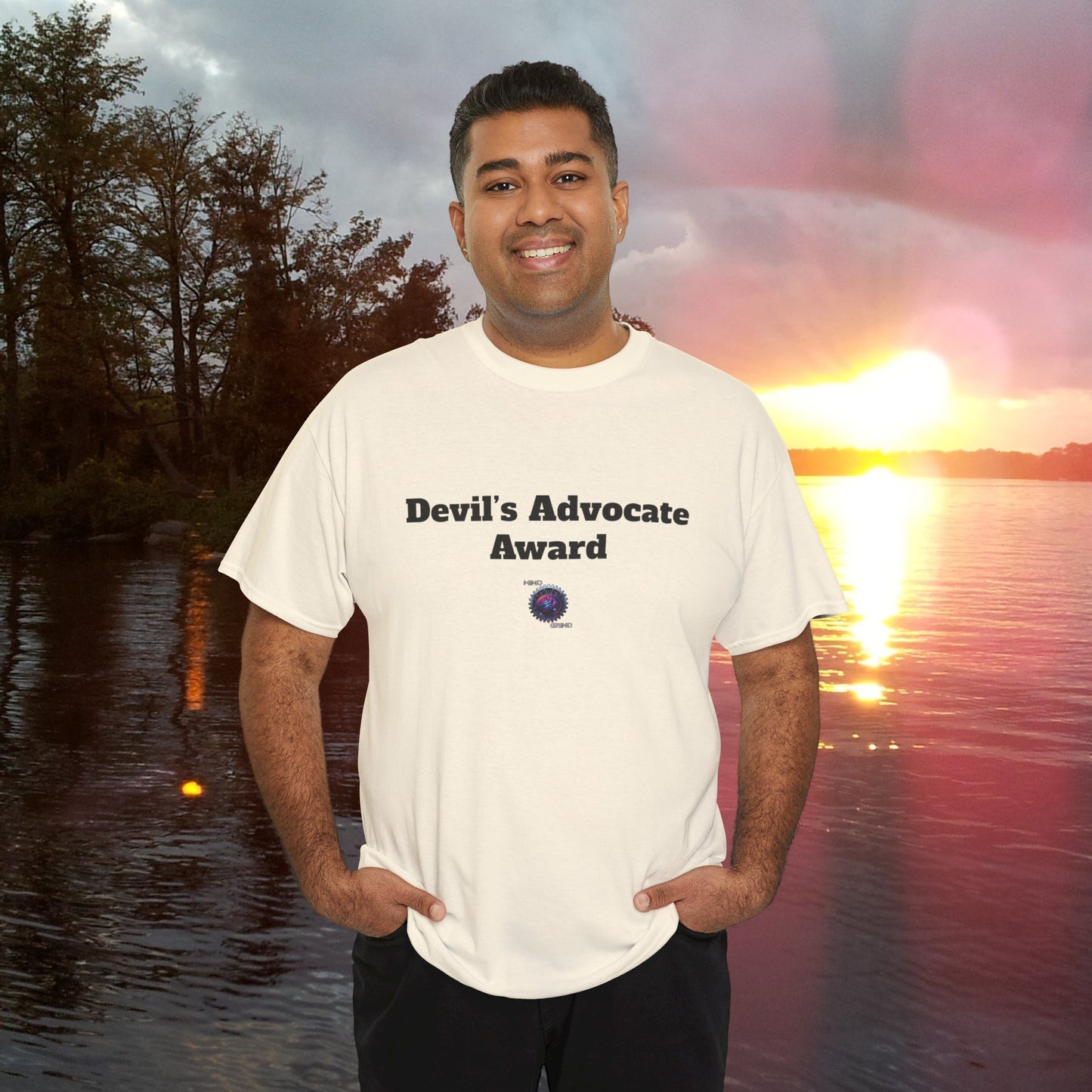 Devil's Advocate Award - Unisex Heavy Cotton Tee - Small Logo