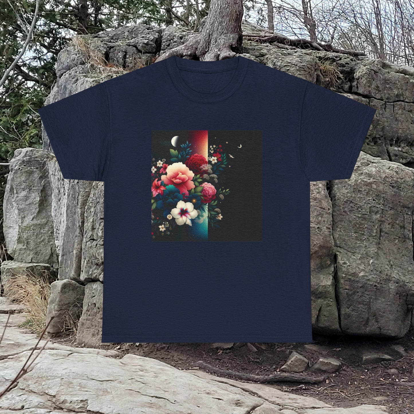 Women Flower Power Flowers - Unisex Heavy Cotton Tee