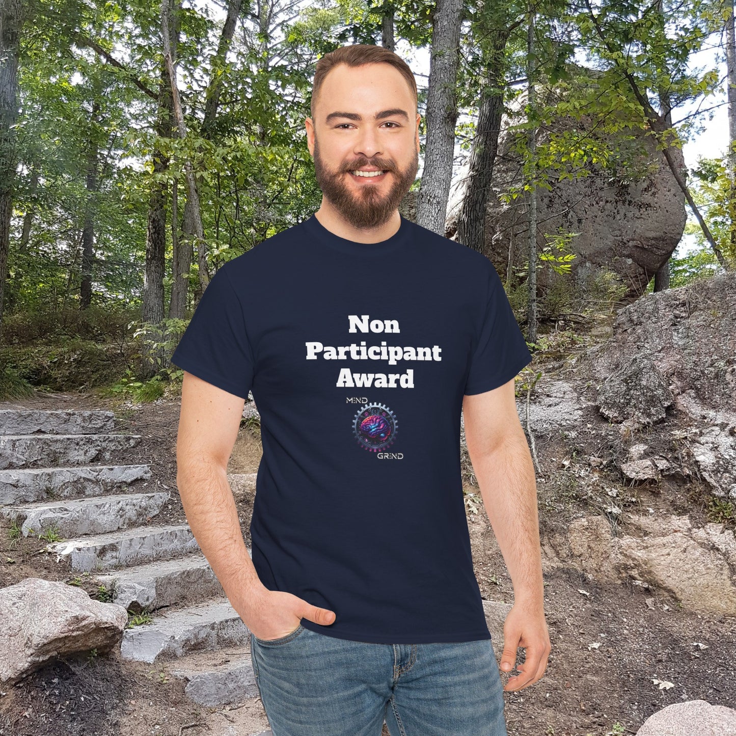 Non Participant Award - Unisex Heavy Cotton Tee - Large Logo